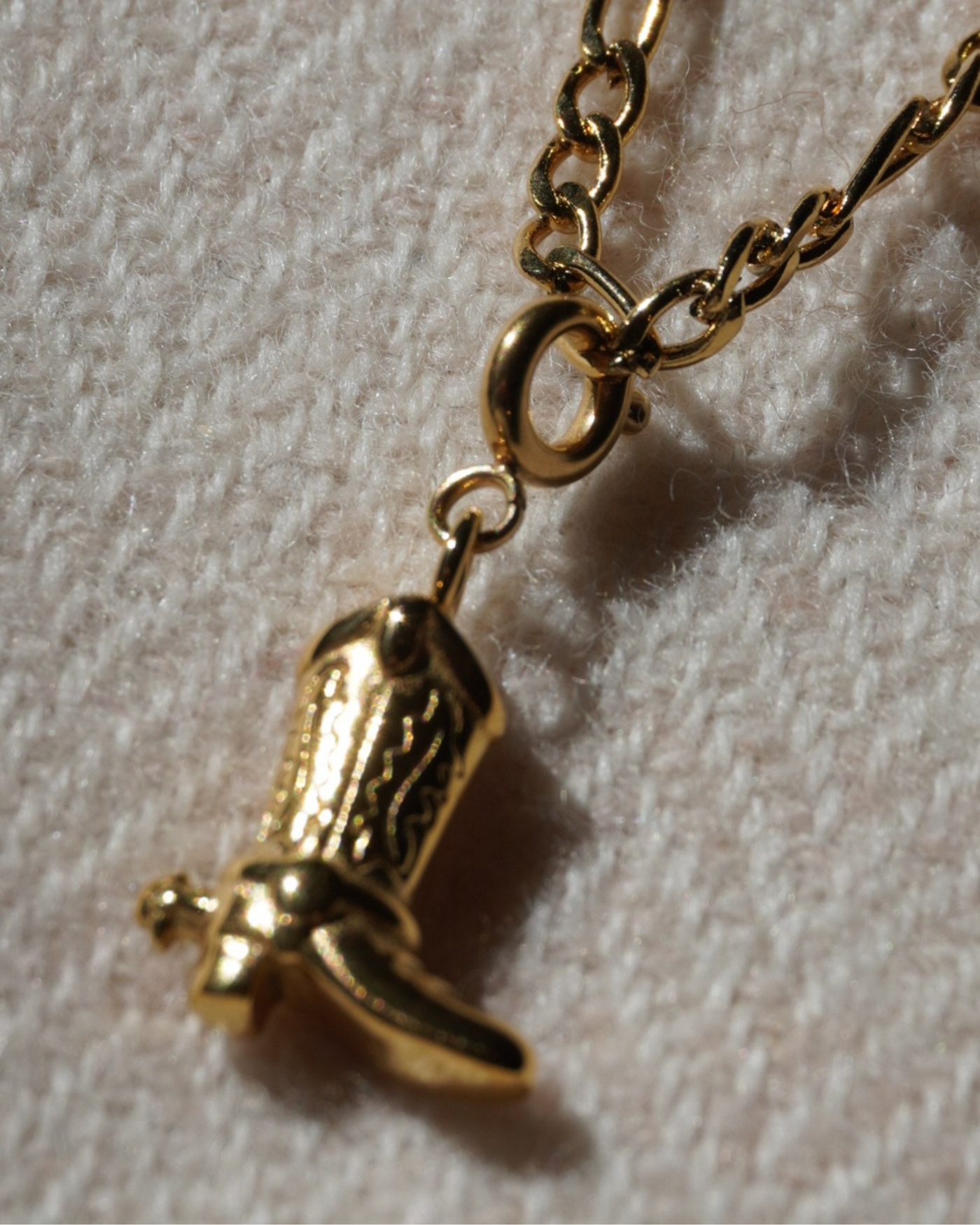 Cowboy Boot Charm Necklace | Réalta