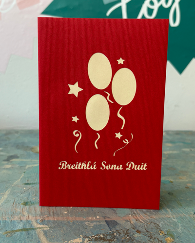 Breithla Sona Duit Pop Up Card | Paper Bear