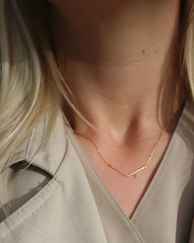 charlotte v shaped necklace