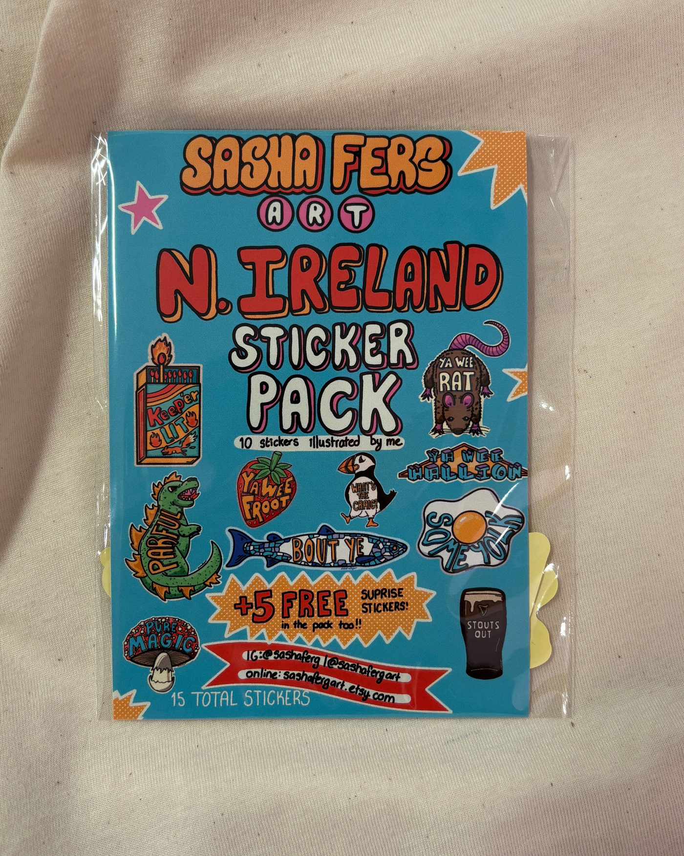 Northern Ireland Sticker Pack | Sasha Ferg Art