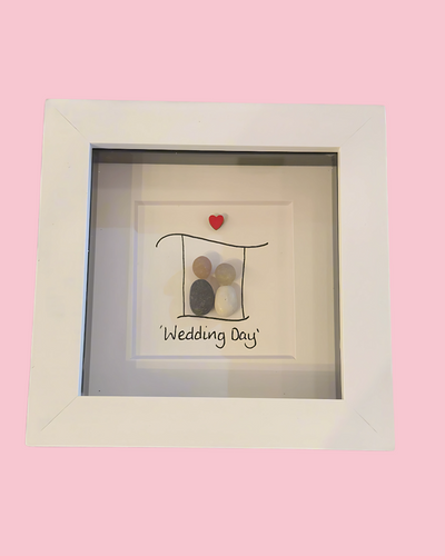 Wedding Day Pebble Art