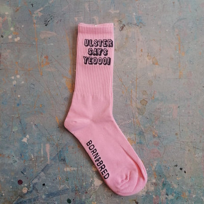 Pink Ulster Says Yeo Sock 