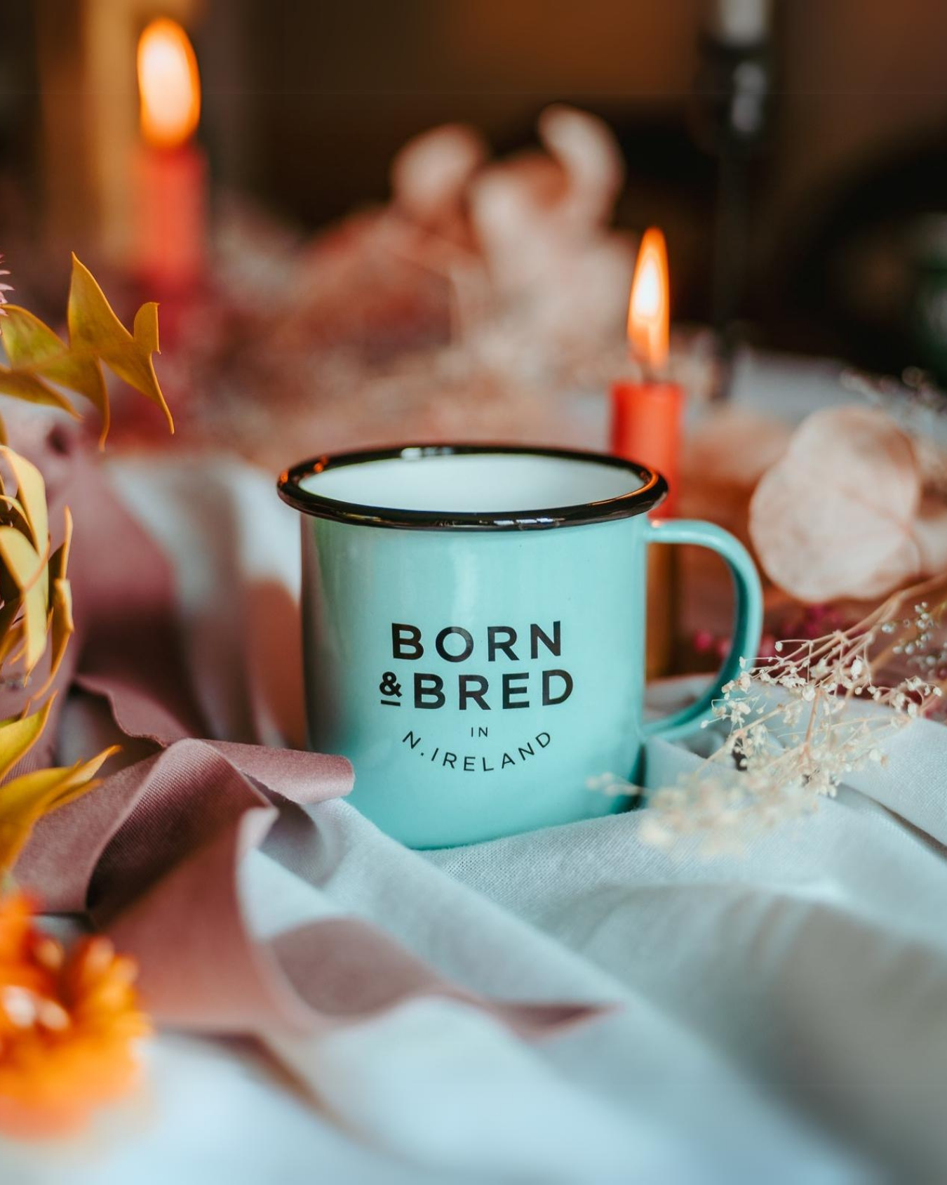 Born & Bred in Northern Ireland Enamel Mug
