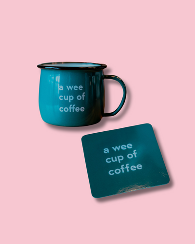 A Wee Cup Of Coffee Mug & Coaster Set | Born & Bred