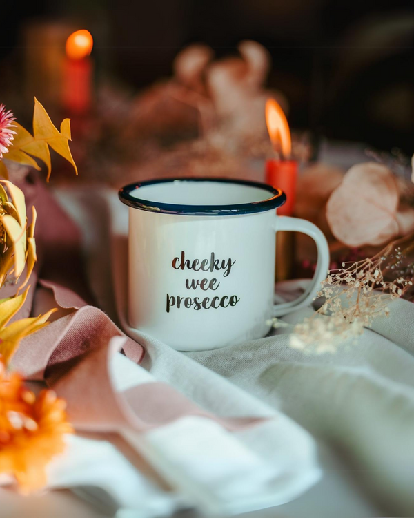 Cheeky Wee Prosecco Enamel Mug