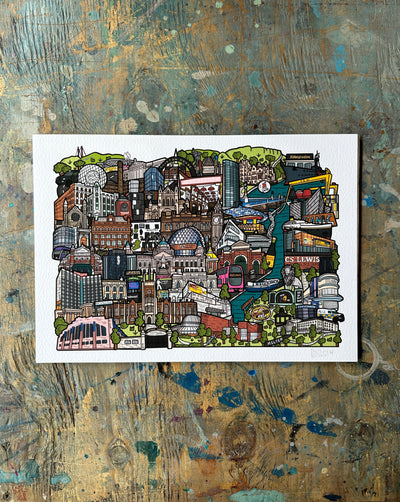 Belfast Map Print | Danni Simpson Art