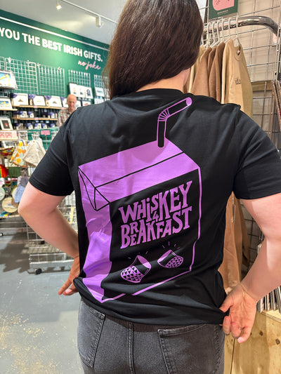 Black & Purple T-Shirt | Whiskey 4 Breakfast