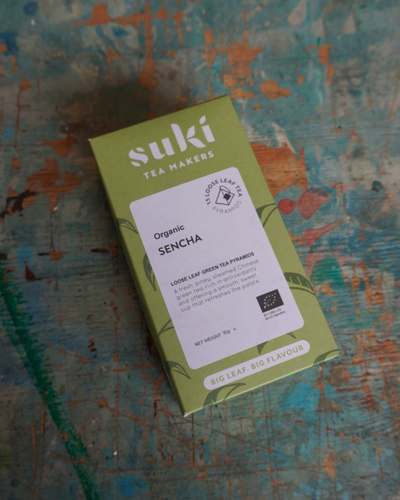 Organic Green Tea Sencha Tea Pyramids | Suki Tea