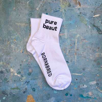 White Pure Beaut Ankle Sock 