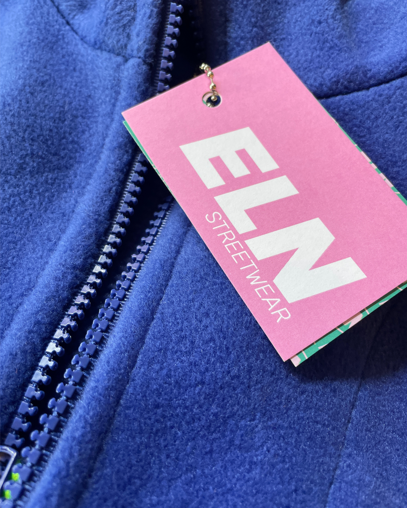 Blue Outline Half Zip | ELN