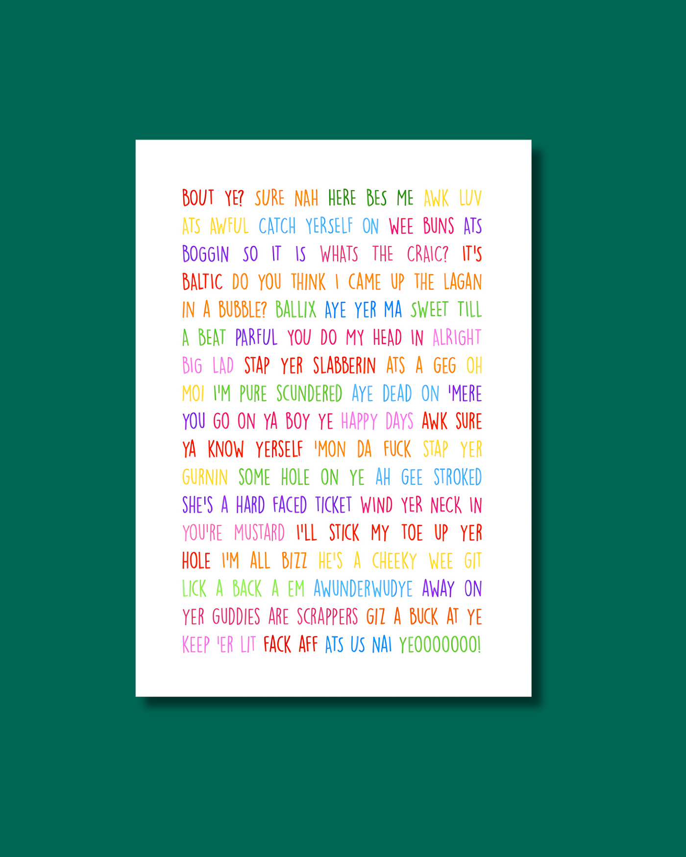 Belfast Sayings | Belfast-isms Print | Connect The Dots Design