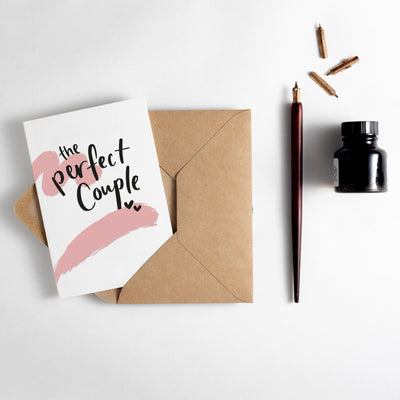 The Perfect Couple Brushstroke Card