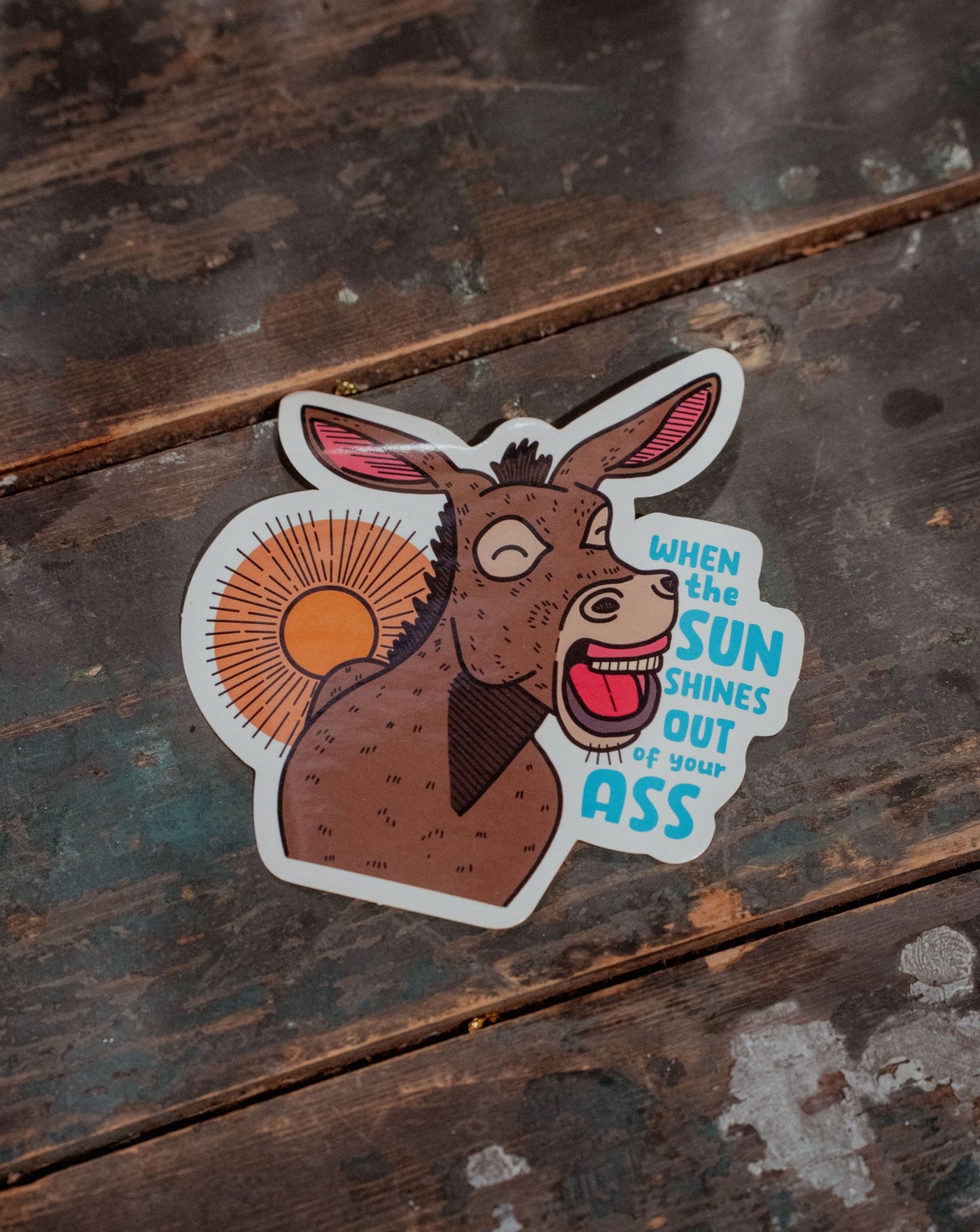 When The Sun Shines Out Of Your Ass Sticker | Sasha Ferg Art