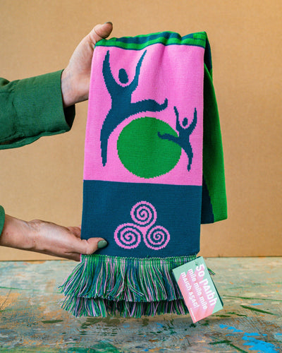 Pink & Green Scarf | Eimear Alice
