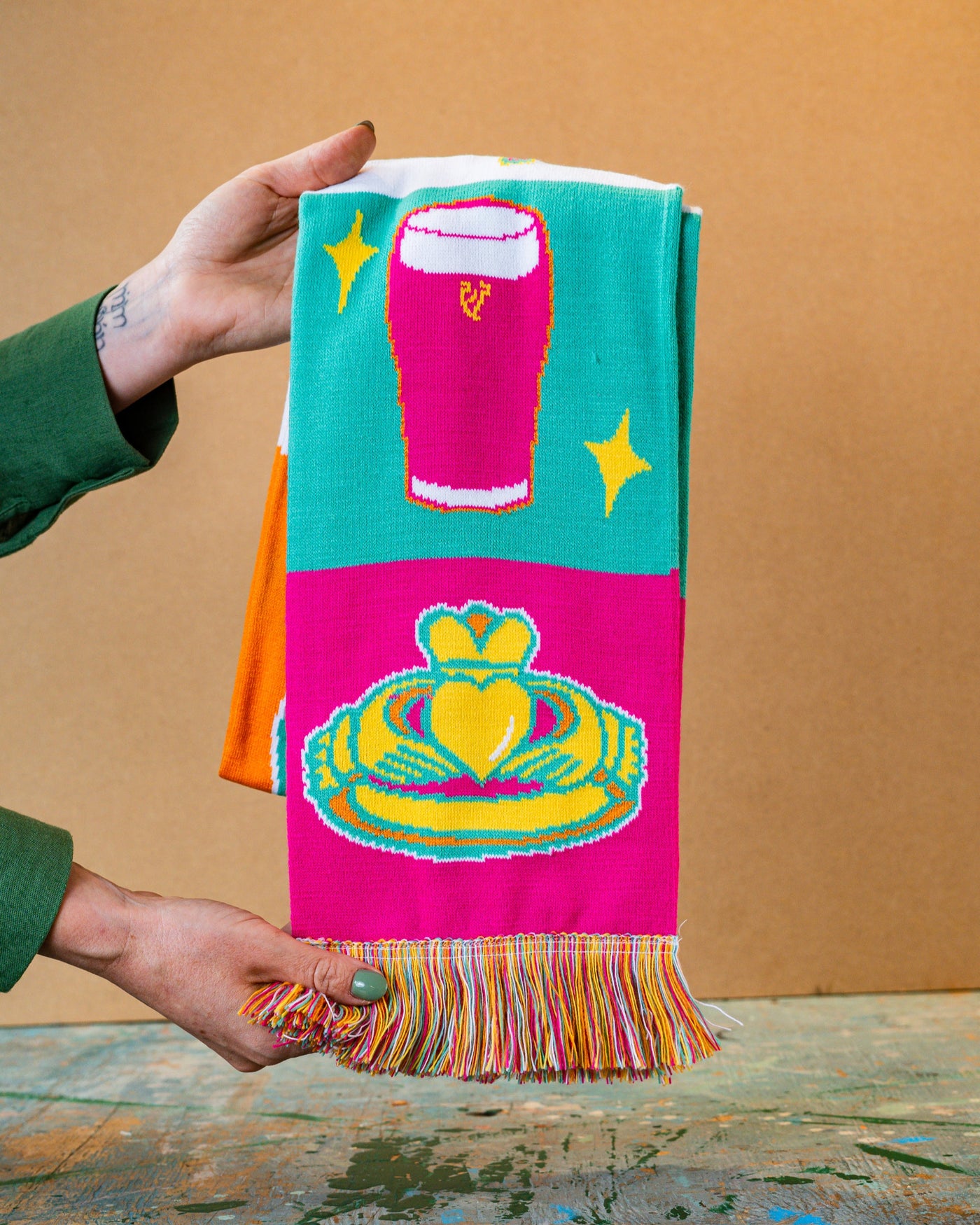 Symbols of Éire Scarf | Aoife Cawley Art