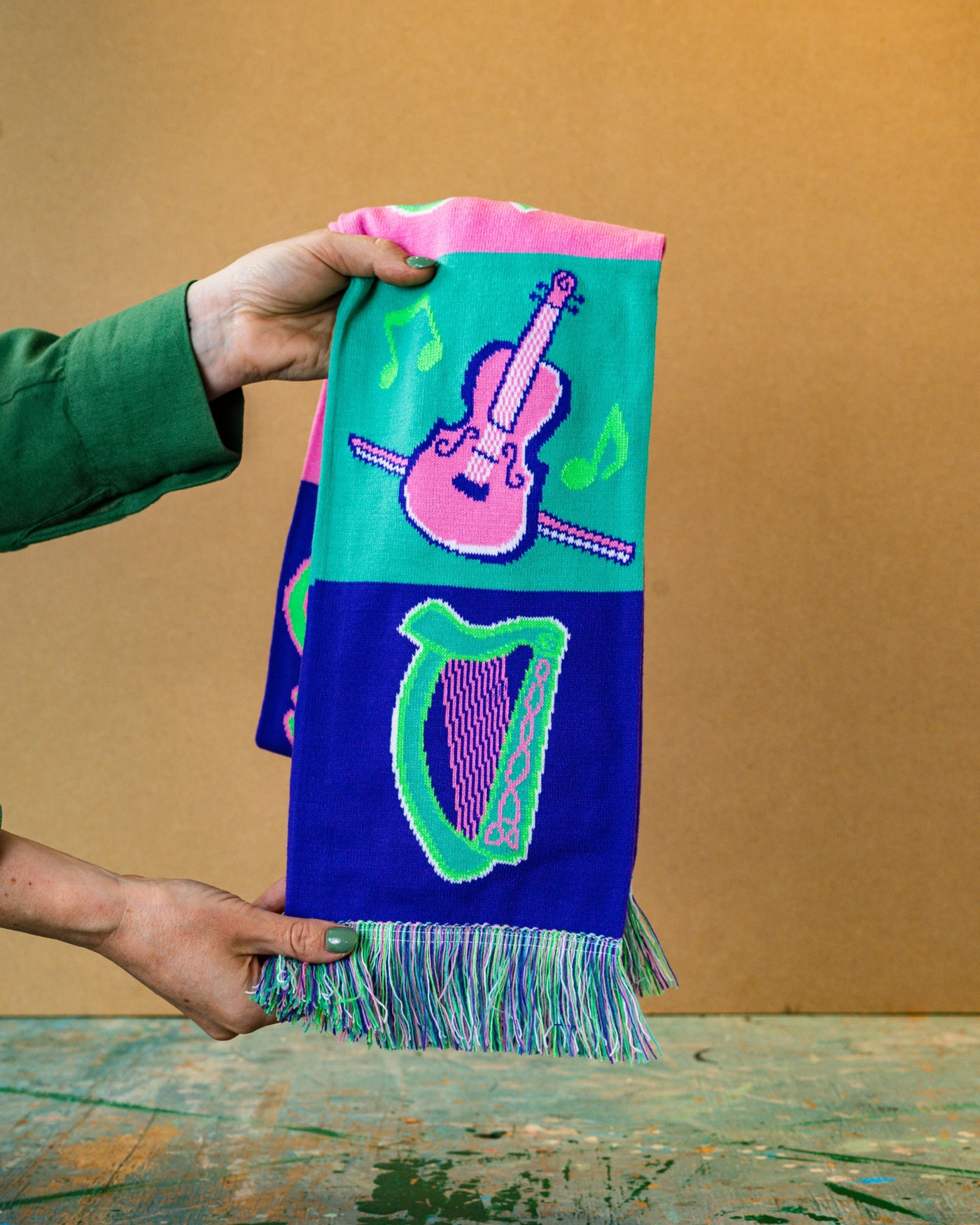 Symbols of Éire Scarf | Aoife Cawley Art