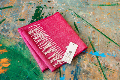 Chianti Herringbone Lambswool Scarf | McNutt Of Donegal