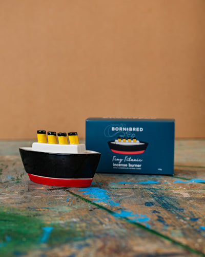 Tiny Titanic Incense Burner & Shipyard Cones Set | Born & Bred