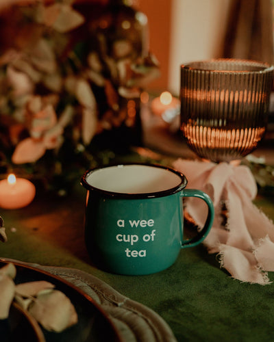 A Wee Cup of Tea Enamel Mug | Born & Bred