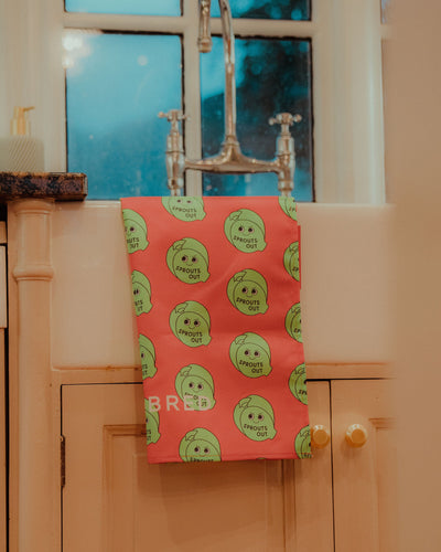 Sprouts Out Tea Towel | Born & Bred