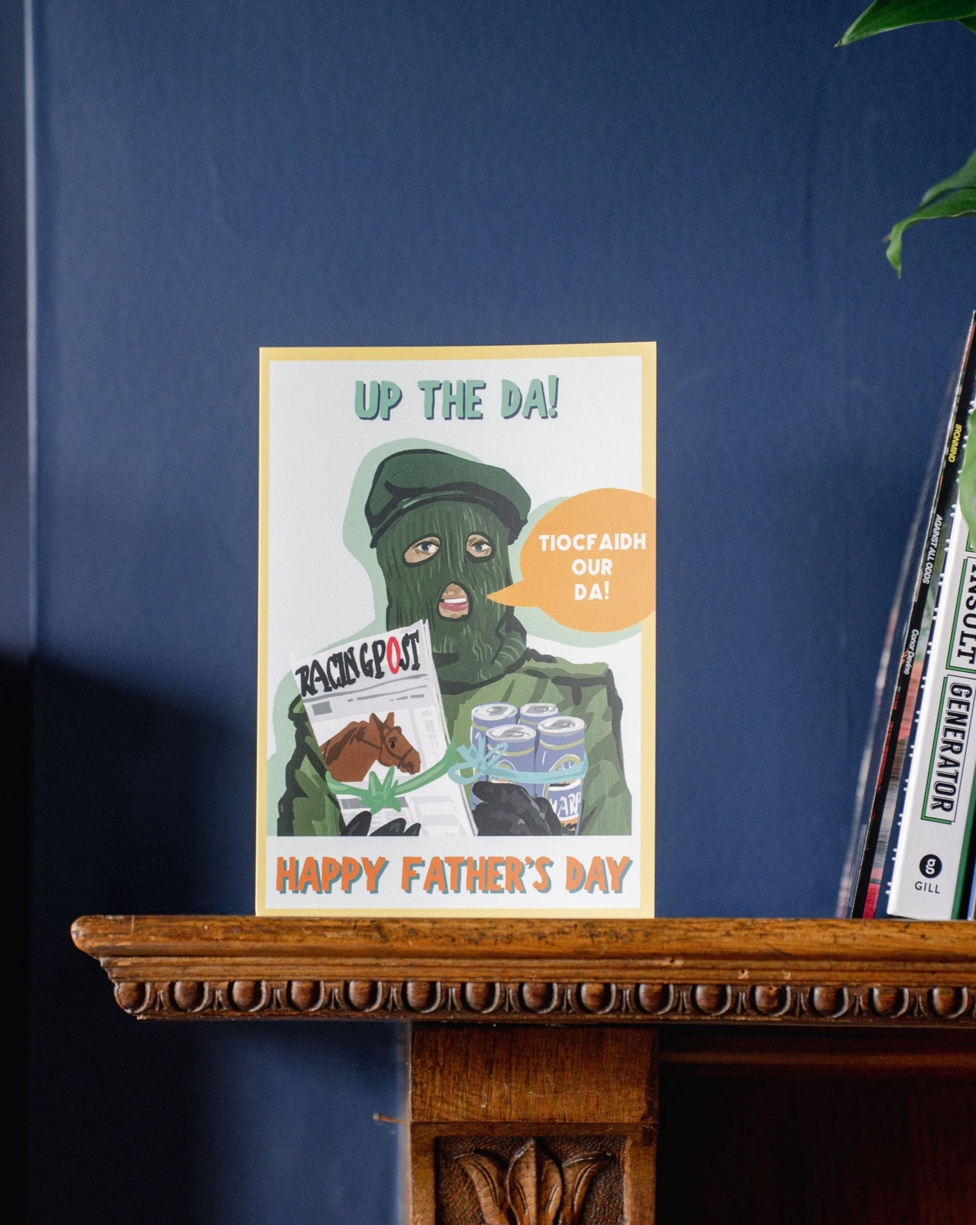 up the da father's day card