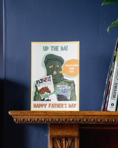 up the da father's day card