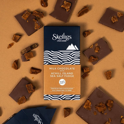 Achill Island Sea Salt Fudge & Milk Chocolate Bar