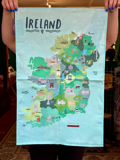 Painted Ireland Cotton Tea Towel | Samuel Lamont