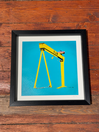 Pop Art Crane 30x30 Print | Sharon Millar