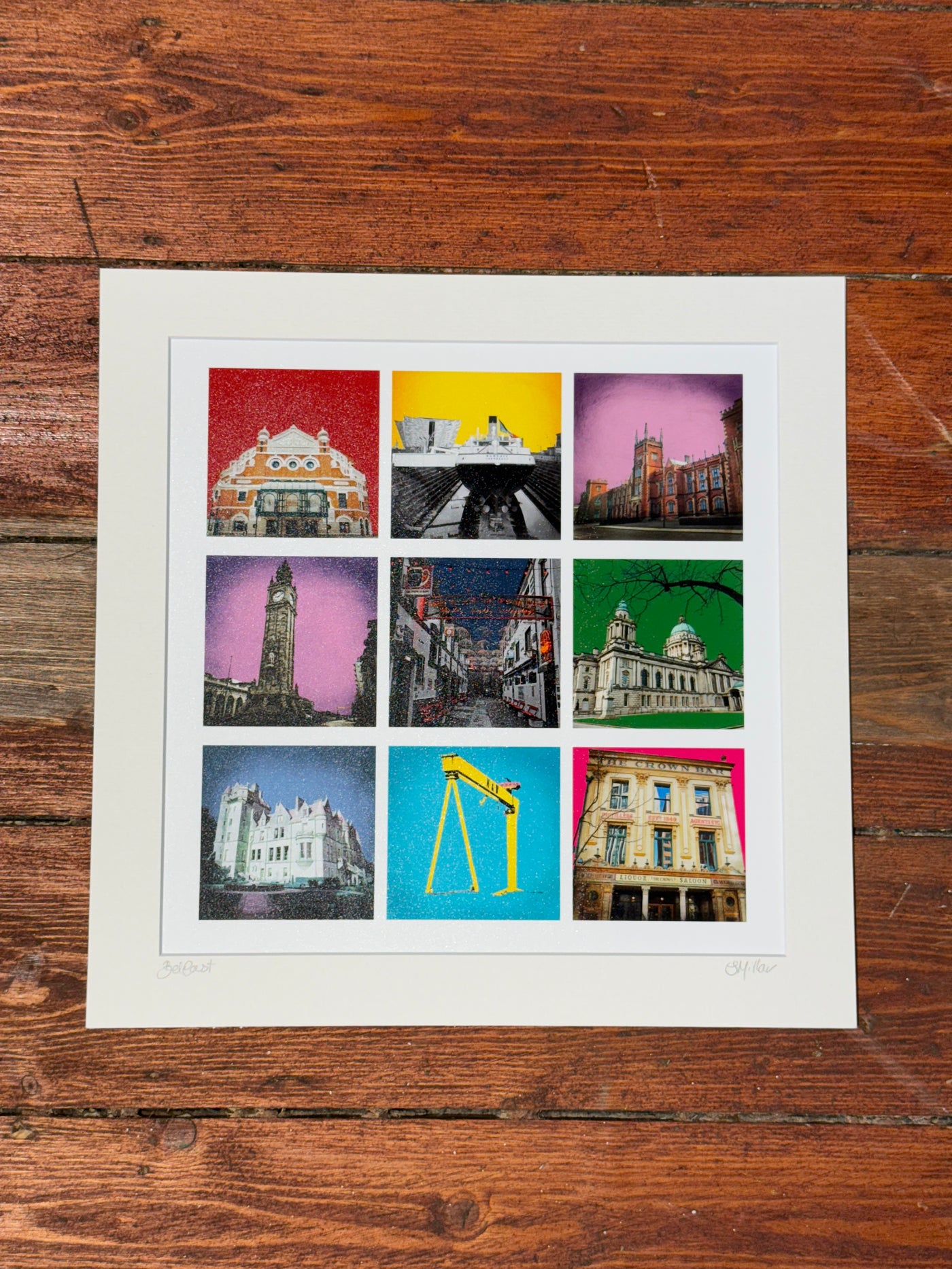 Belfast Montage 30x30 Print | Sharon Millar