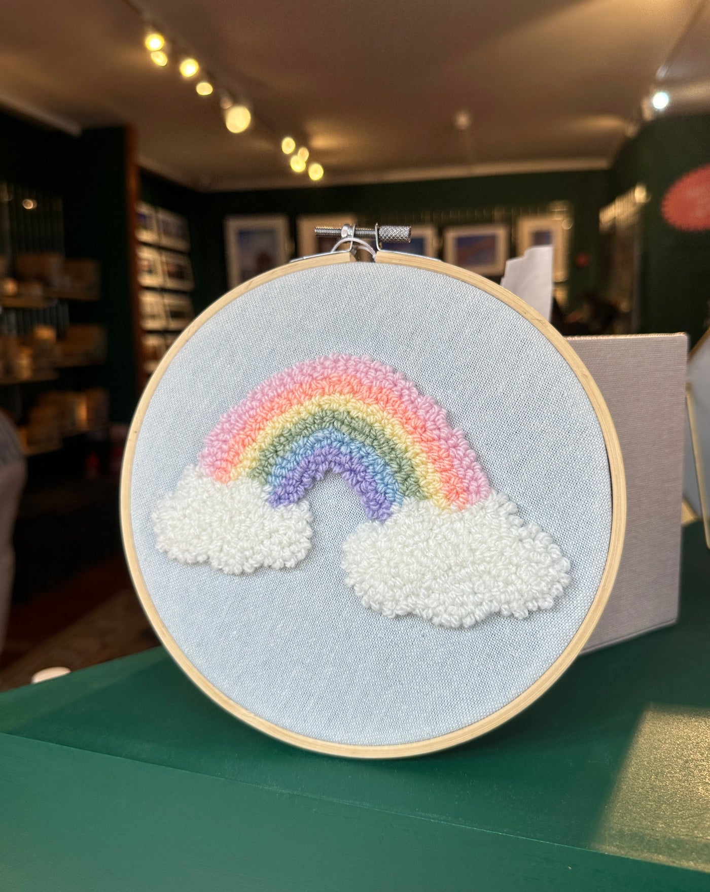 Pastel Rainbow Hoop | Yarn & Punch