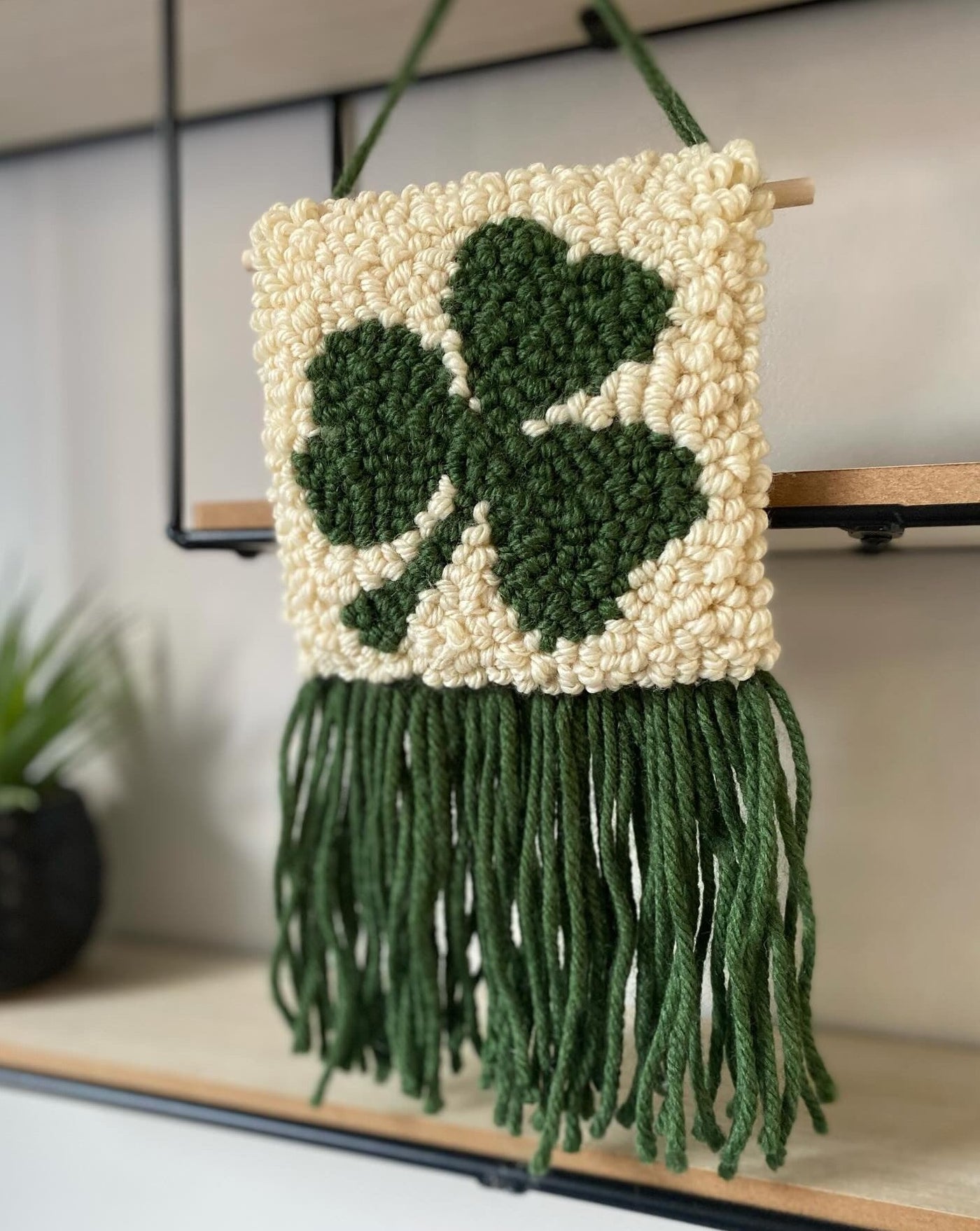 Shamrock Wall Hanging | Yarn & Punch