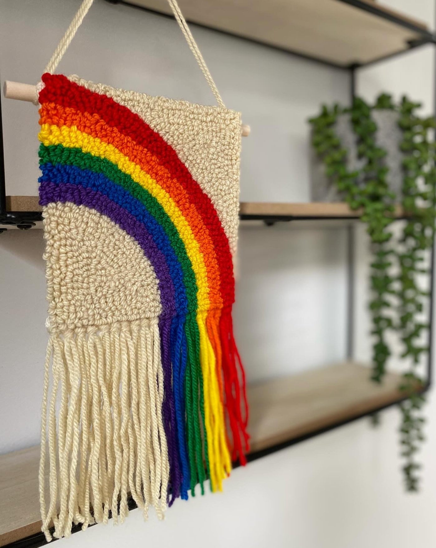 Rainbow Wall Hanging | Yarn & Punch