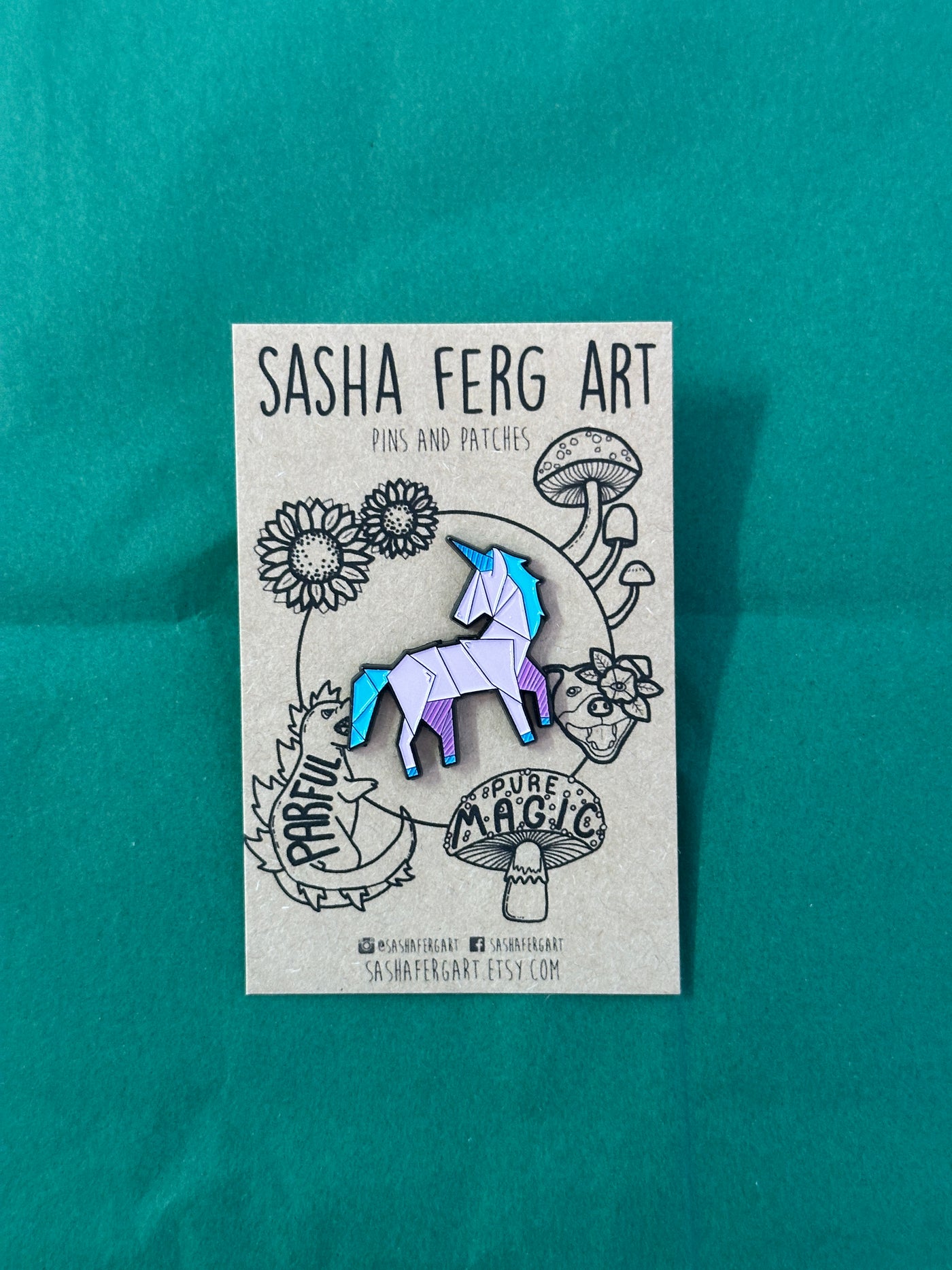 Unicorn Pin | Sasha Ferg Art