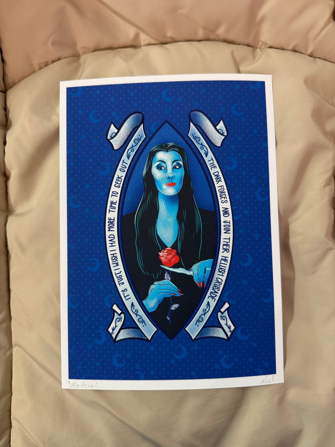 Morticia Addams Print | Leanne McWilliams Illustration