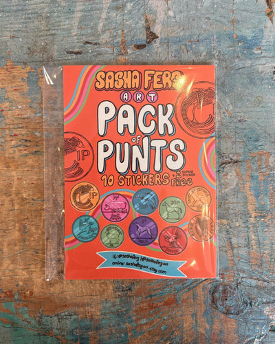 Pack Of Punts Stickers | Sasha Ferg Art