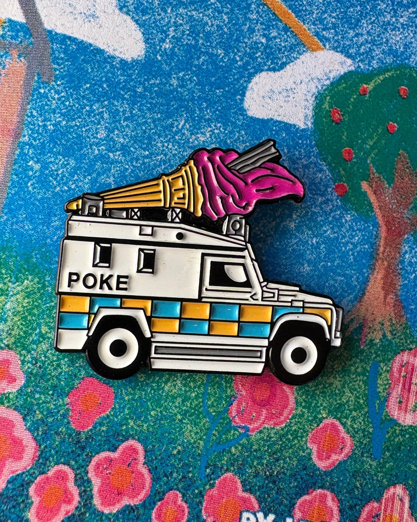 Poke Wagon Pin Badge | Leo Boyd