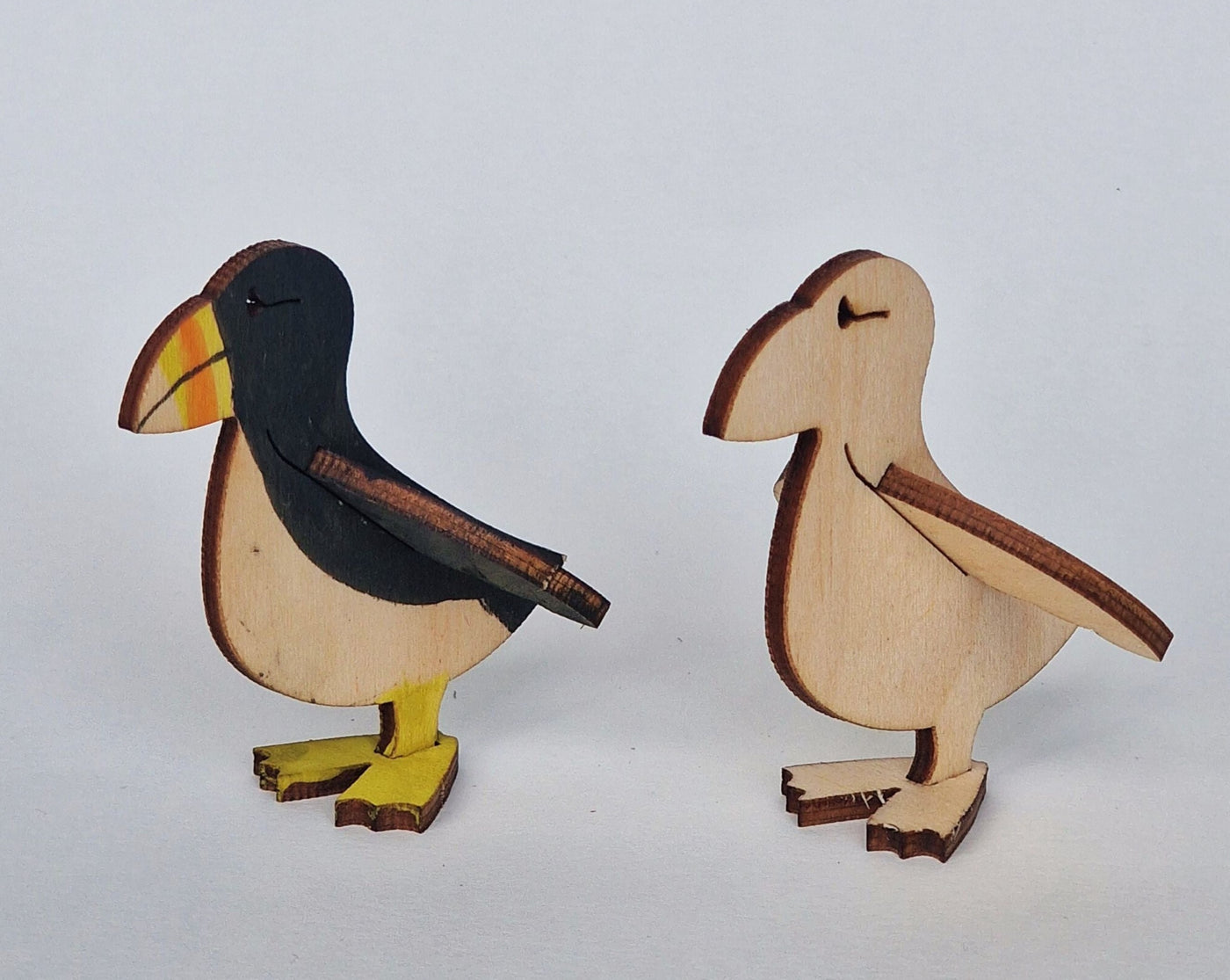 Wooden Puffin Model