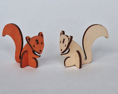 Wooden Squirrel Model