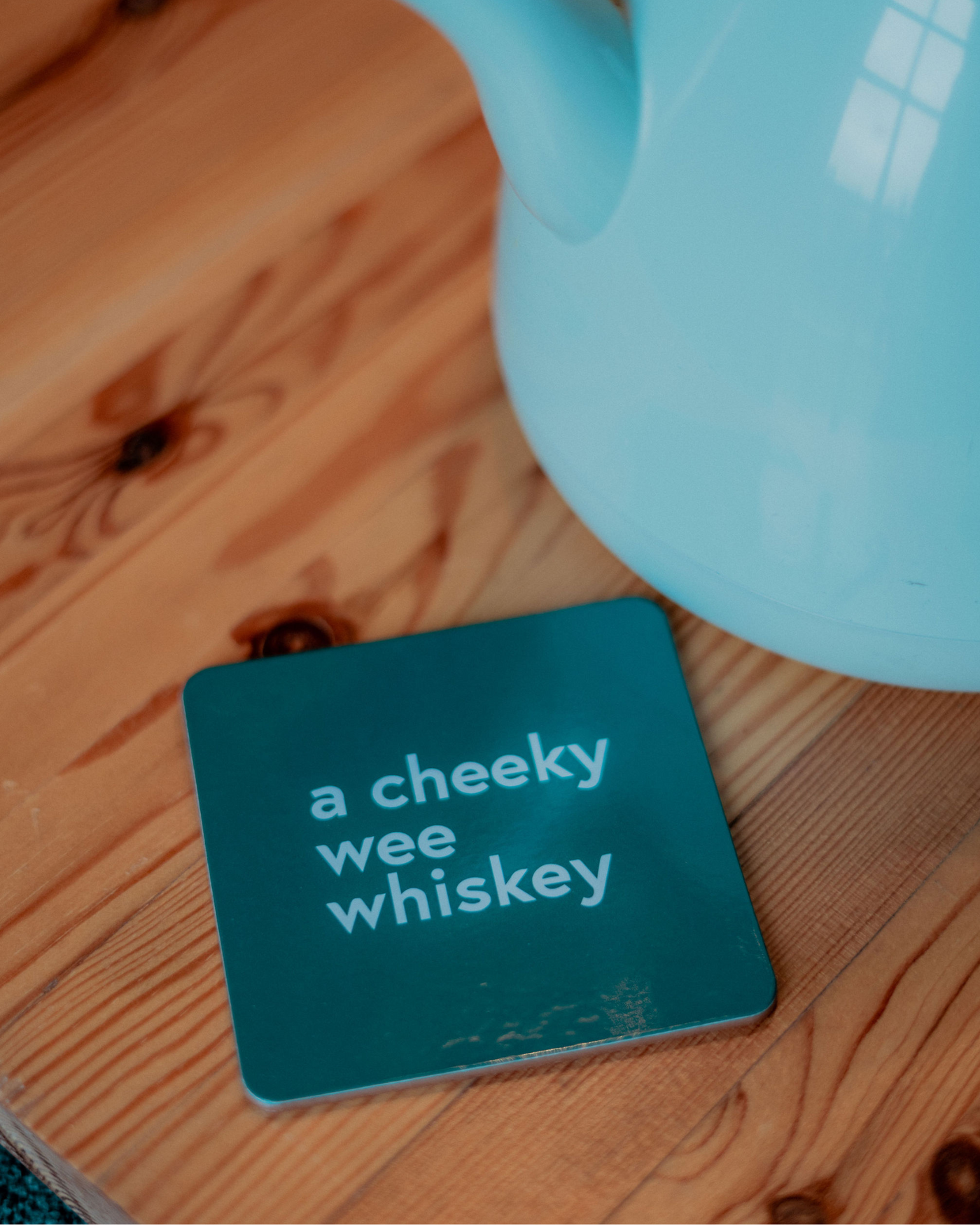 A Cheeky Wee Whiskey Coaster