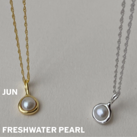 pearl irish birthstone necklace june