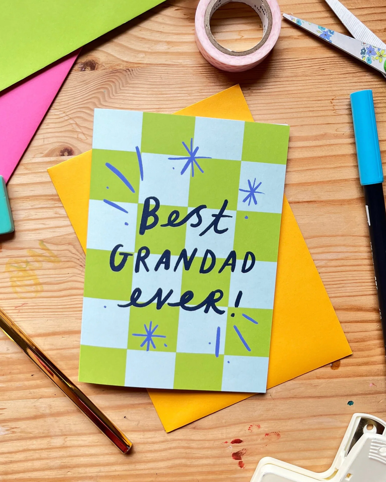Best Grandad Ever! Card | Kerrie Illustrates