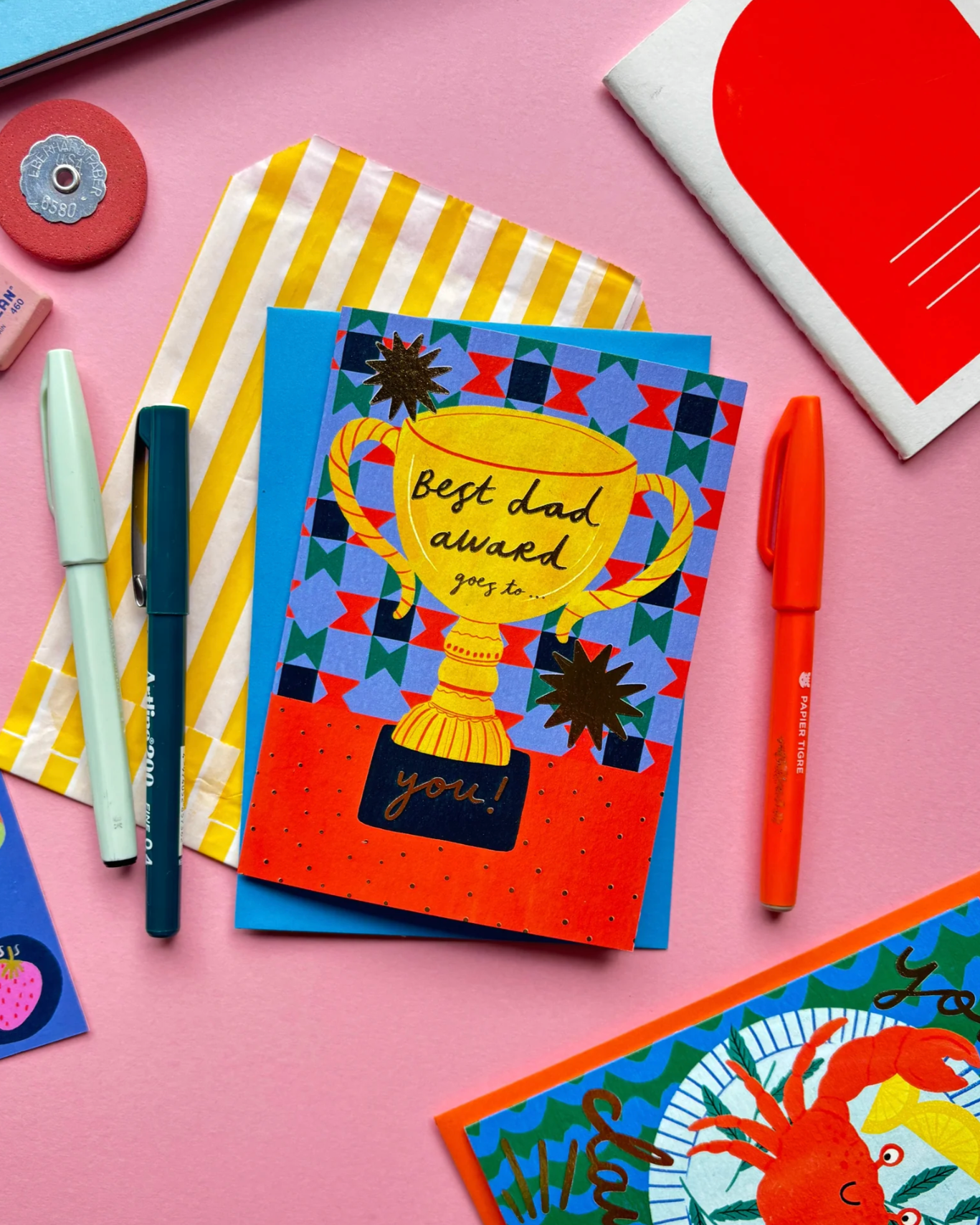 Best Dad Award Card | Kerrie Illustrates