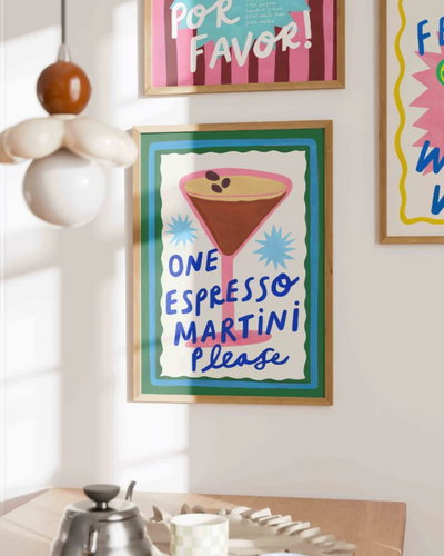 Espresso Martini Cocktail Print | Kerrie Illustrates