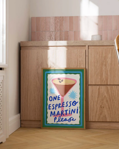 Espresso Martini Cocktail Print | Kerrie Illustrates