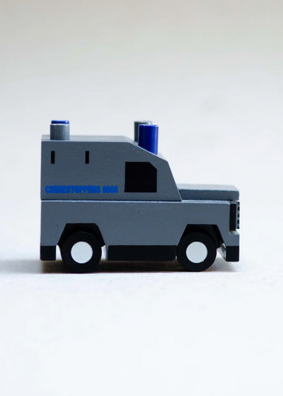 The Wee Grey Police Van Model | Cowfield Design