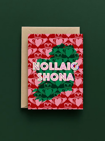 Merry Christmas Ireland Claddagh Card | Mauds Studio