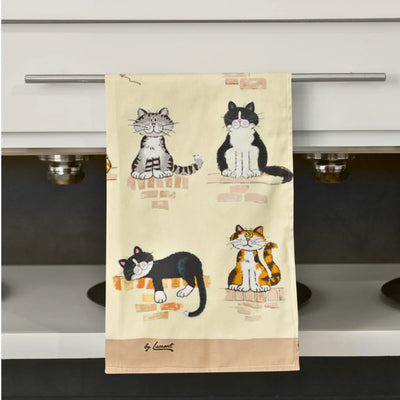 When The Cat's Away Cotton Tea Towel | Samuel Lamont