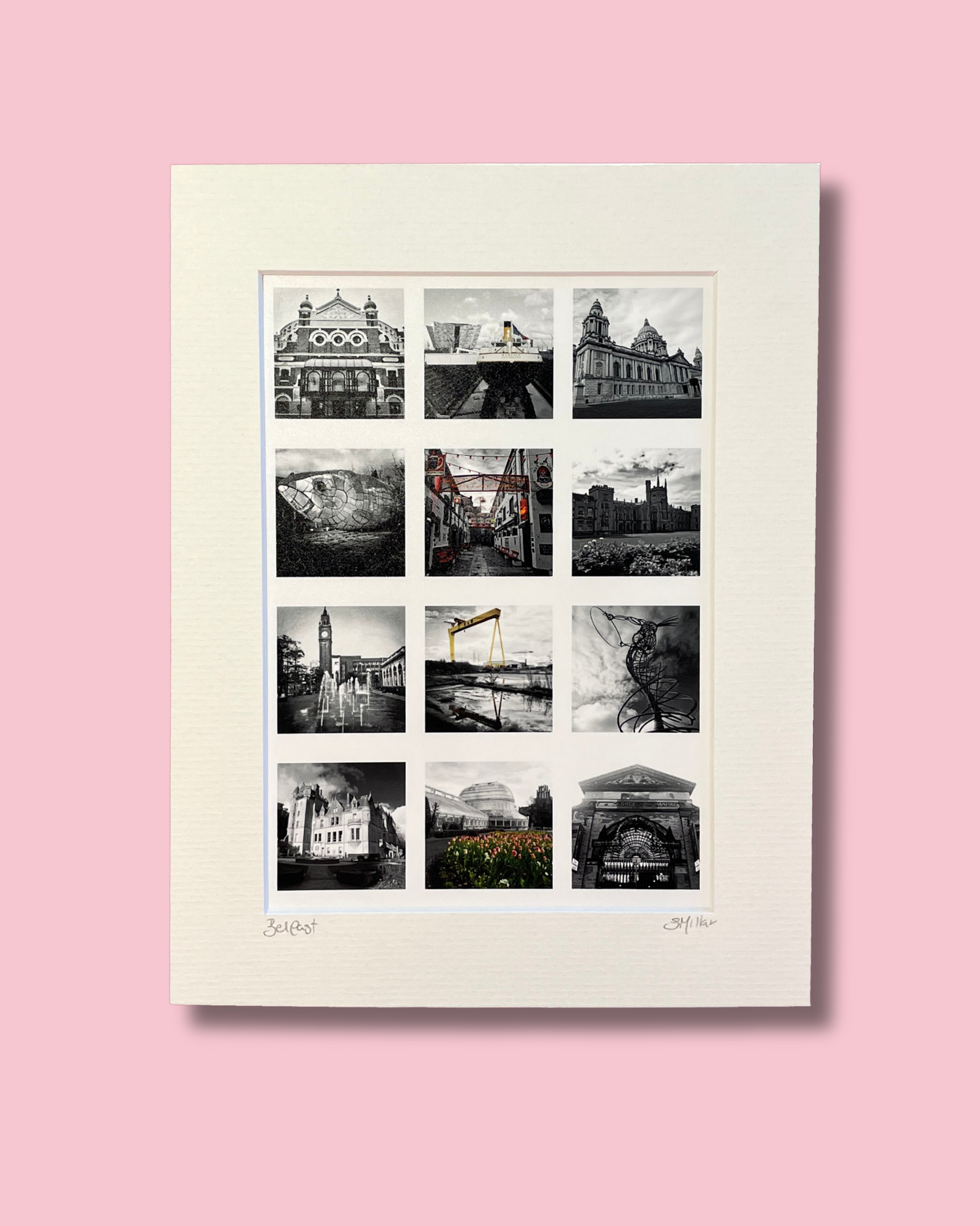 Black & White Belfast Montage Print | Sharon Millar