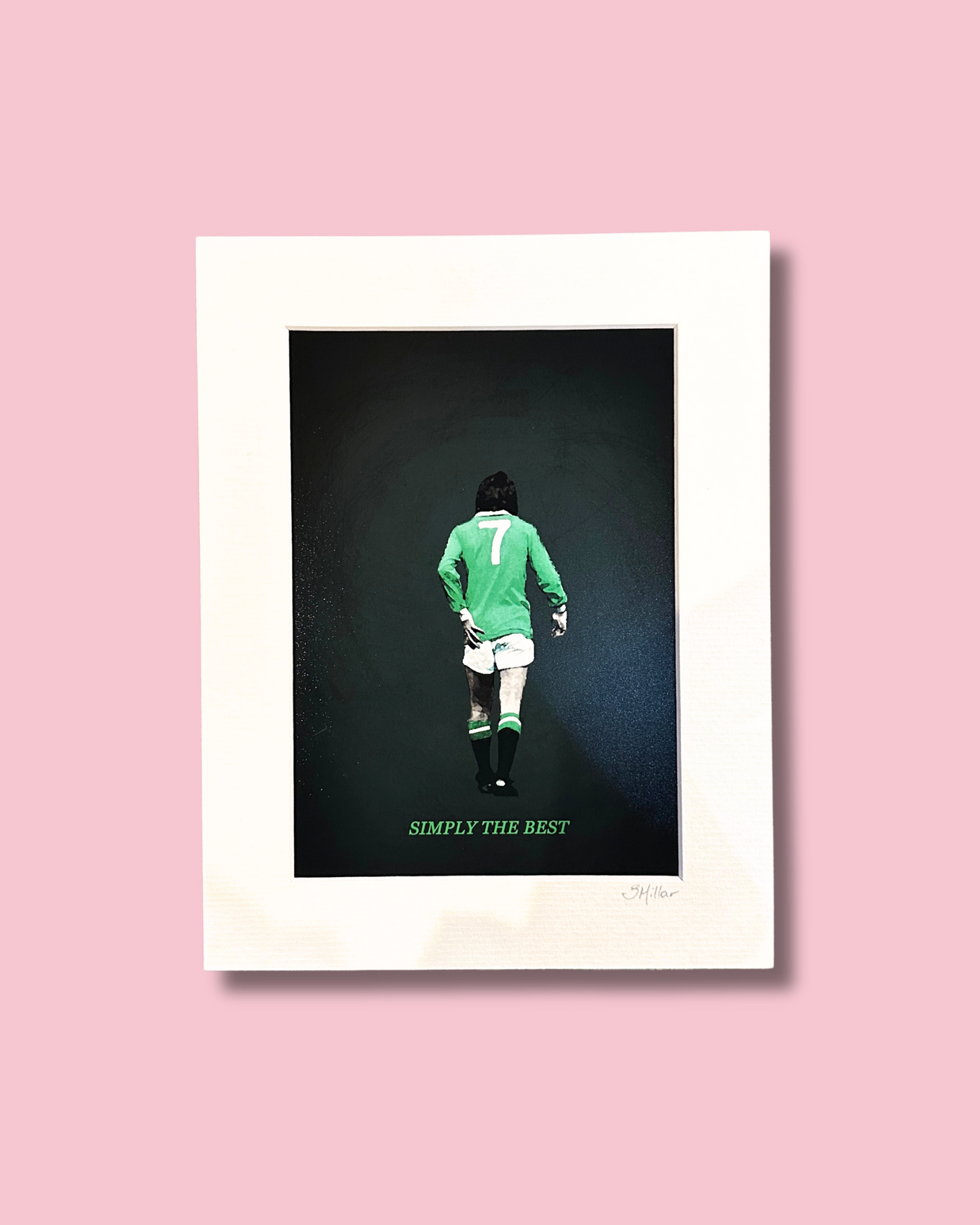 George Best | Northern Ireland | Photographic Print Green